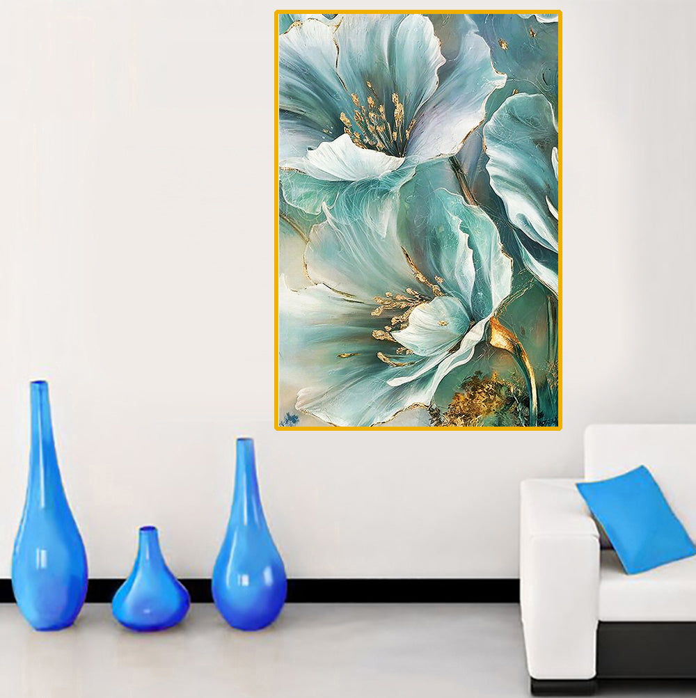 tableau tropicale vert- 80x120 cm