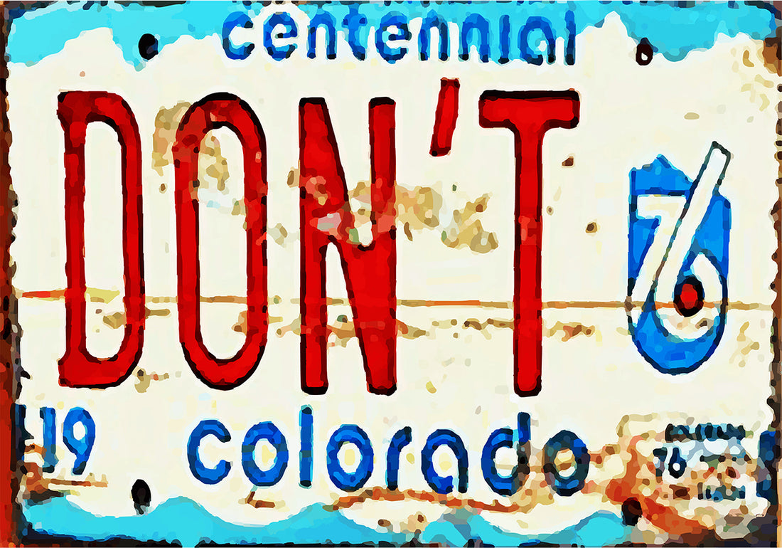 Tableau décoratif - plaque 21x30cm - don't