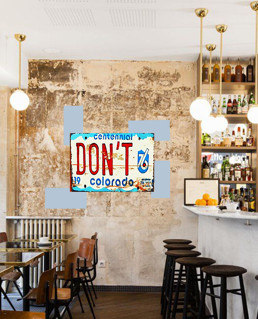 Tableau décoratif - plaque 21x30cm - don't