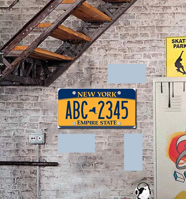Tableau décoration - plaque ABC 40 x 15 cm vinyle mat