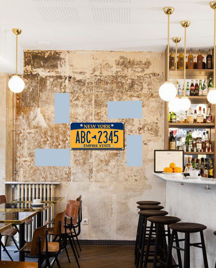 Tableau décoration - plaque ABC 40 x 15 cm vinyle mat