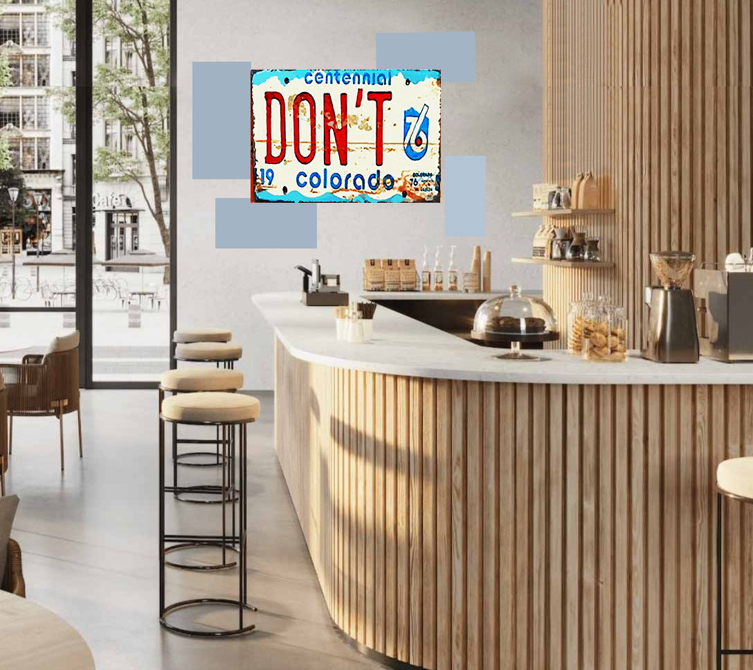 Tableau décoratif - plaque 21x30cm - don't