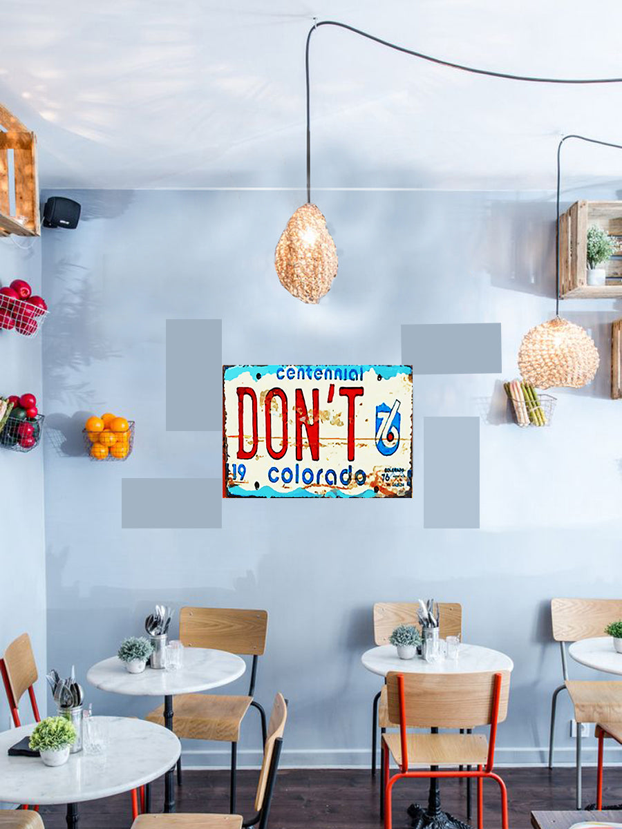 Tableau décoratif - plaque 21x30cm - don't