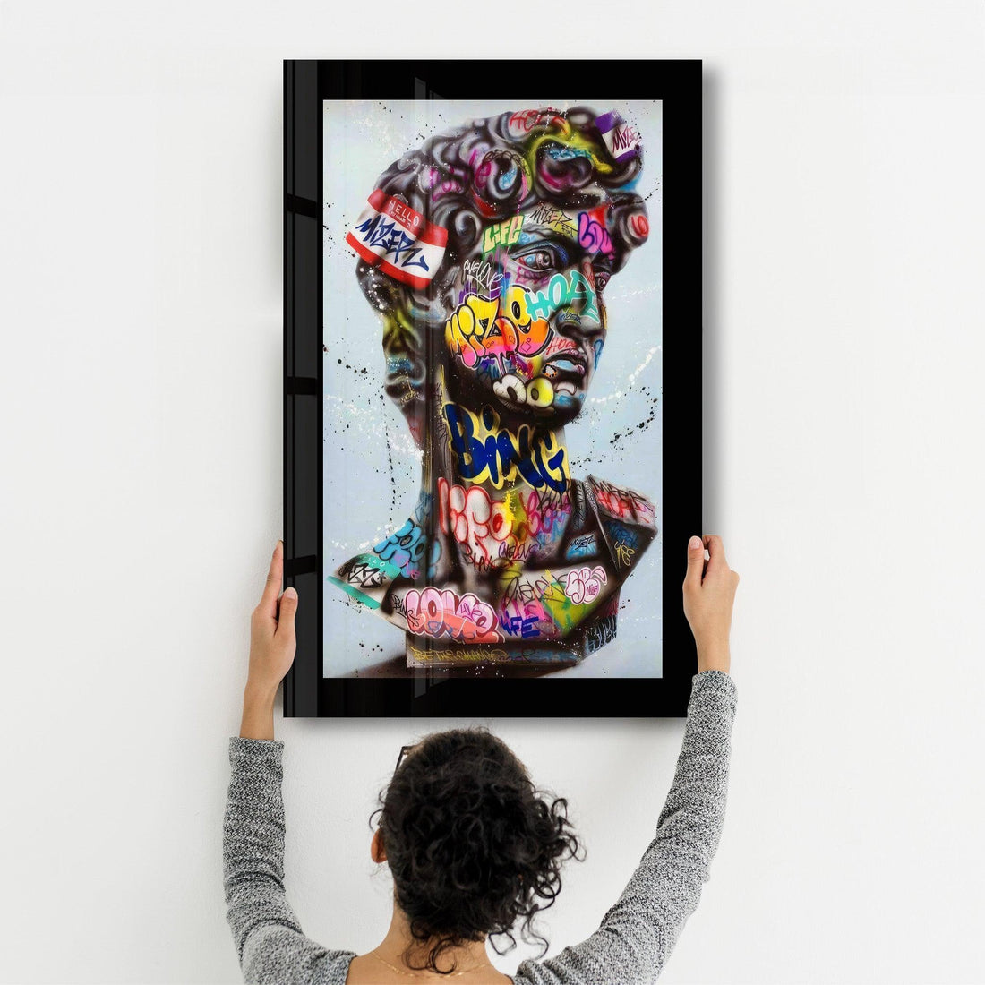 Poster décoratif "Graffiti David – Street Art Edition"