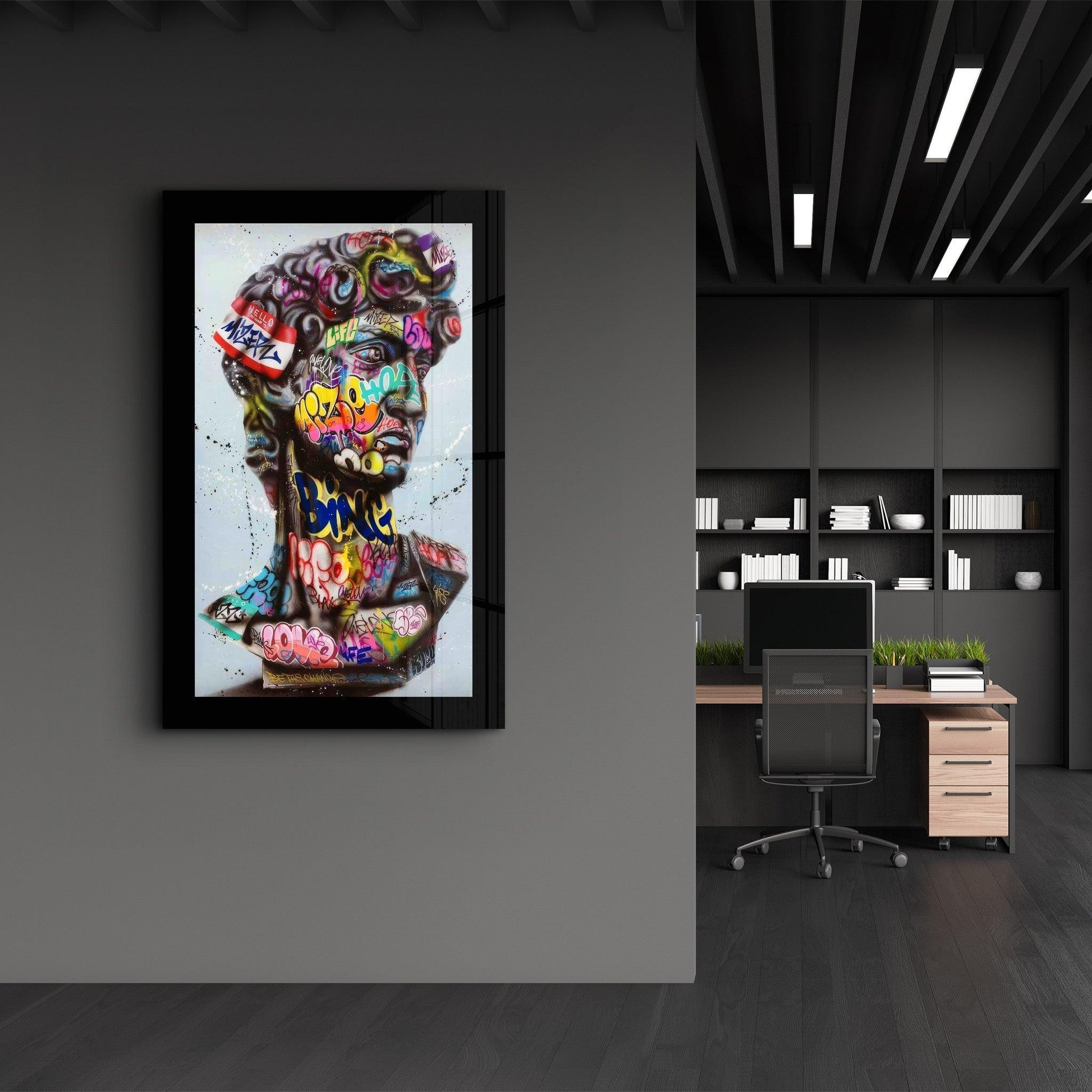 Poster décoratif "Graffiti David – Street Art Edition"