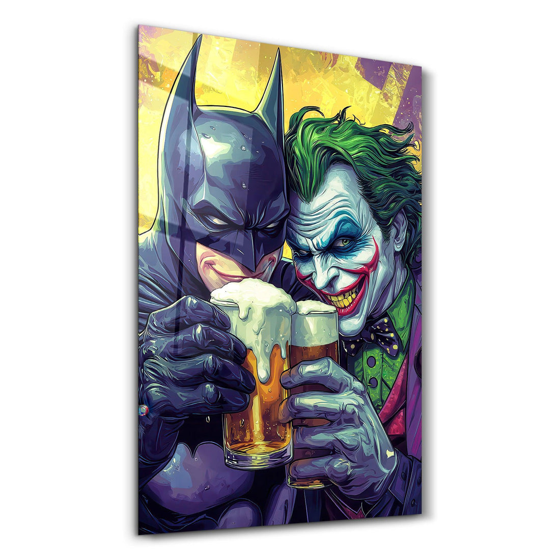 Tableau Pop Art – Batman & Joker Cheers
