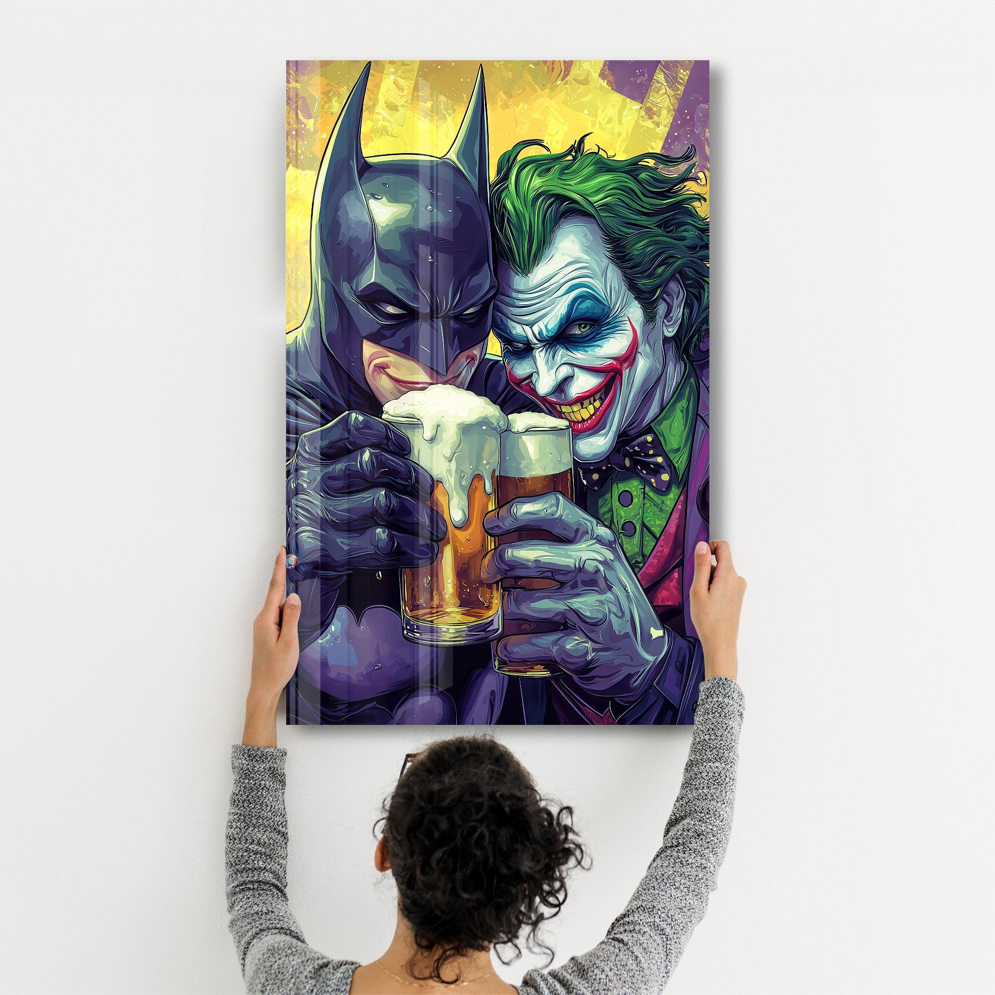Tableau Pop Art – Batman & Joker Cheers