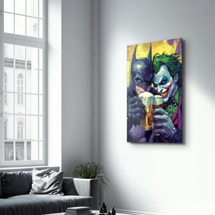 Tableau Pop Art – Batman & Joker Cheers