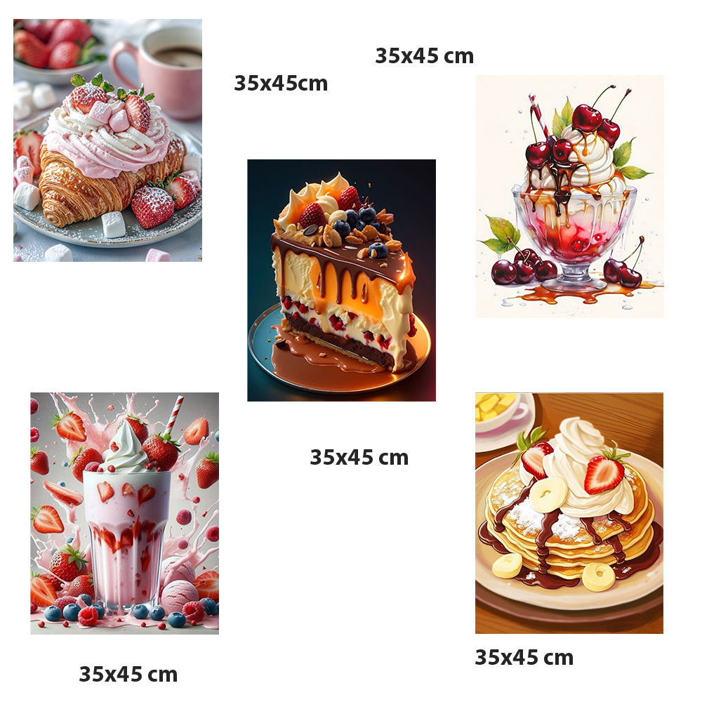 Pack de 5 Tableaux Modernes – Vinyle Mat sur MDF – Collection Explosif