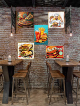 pack fast food gourmand - 5 plaques dont 1 offerte