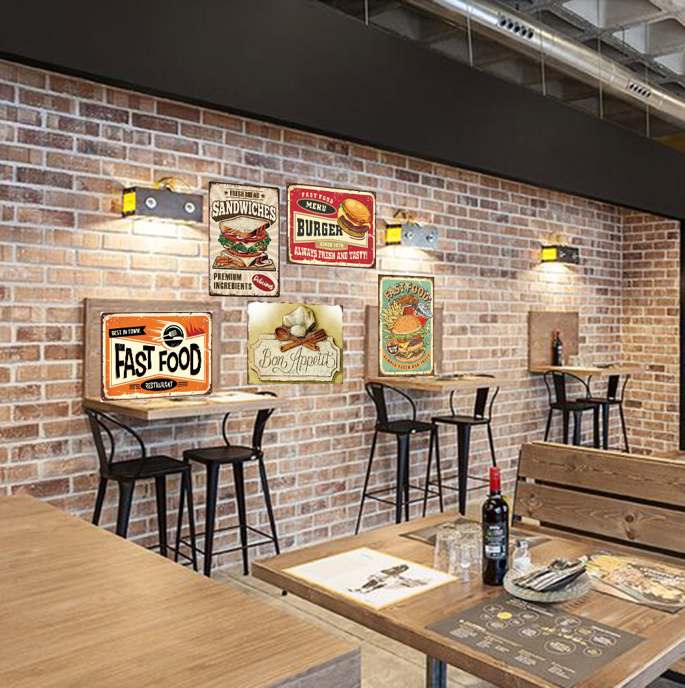 plaque fast food bon appétie - 5 plaque