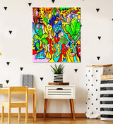 tableau décoratif - Manifique - 100 x 100 cm - vinyle sur mdf