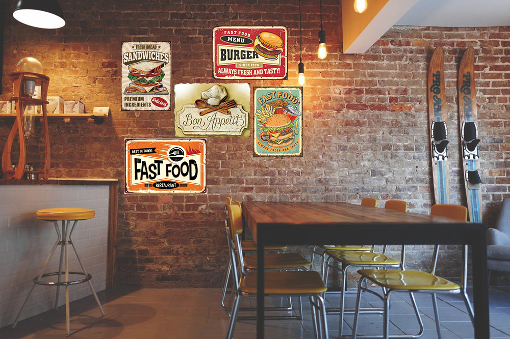 plaque fast food bon appétie - 5 plaque