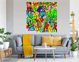 tableau décoratif - Manifique - 100 x 100 cm - vinyle sur mdf
