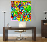 tableau décoratif - Manifique - 100 x 100 cm - vinyle sur mdf