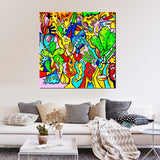 tableau décoratif - Manifique - 100 x 100 cm - vinyle sur mdf