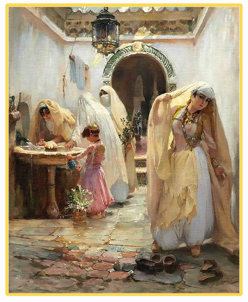 Tableau décoratif - femme arabesque