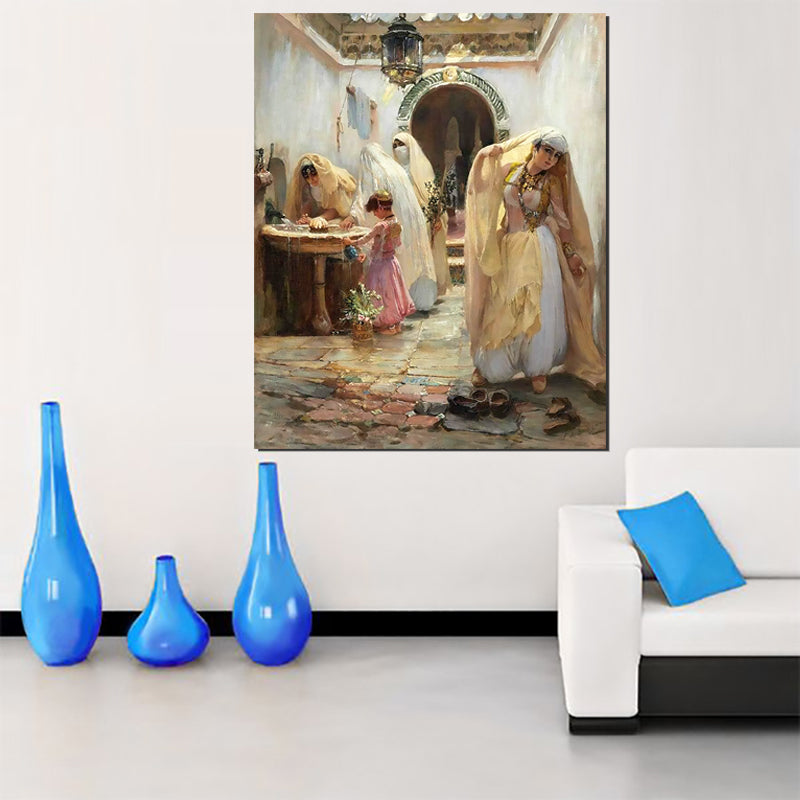 Tableau décoratif en vinyle - femme arabesque