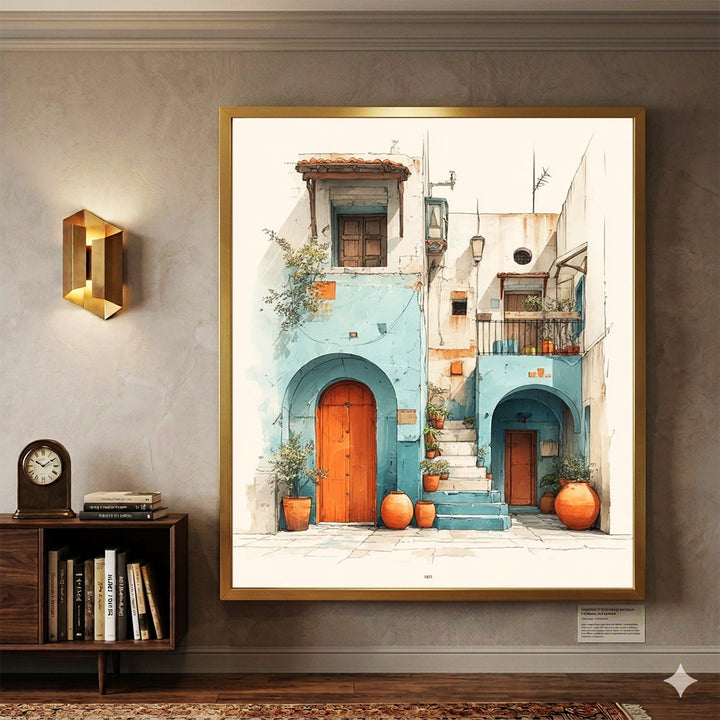 tableau 90x120 cm "Sérénité Orientale"