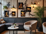 pack fast food réaliste - 5 TABLEAUX