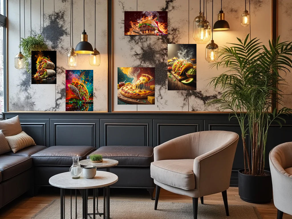 pack restau beaux moments - 5 TABLEAUX