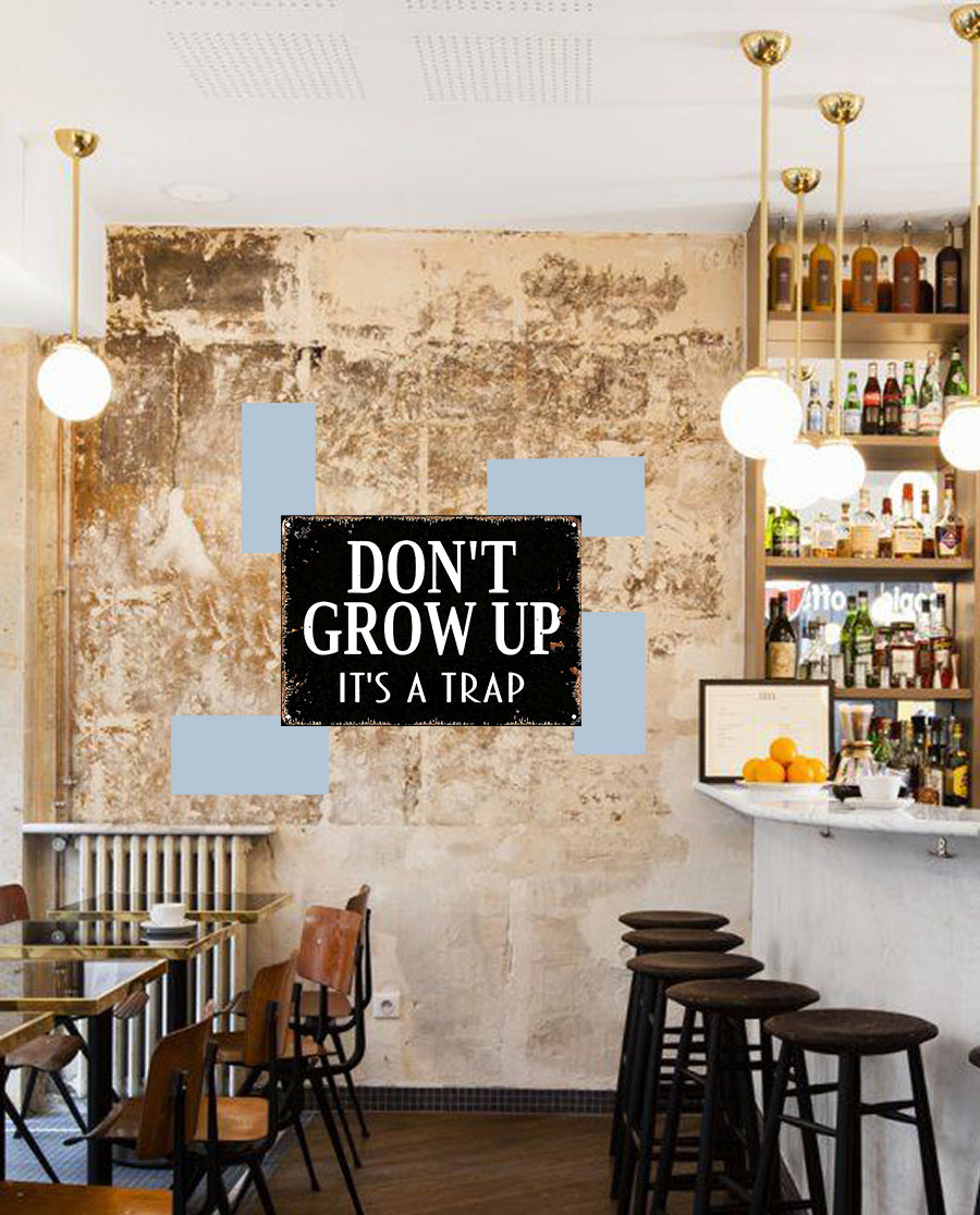 Tableau décoratif - plaque 21x30cm -  grow up