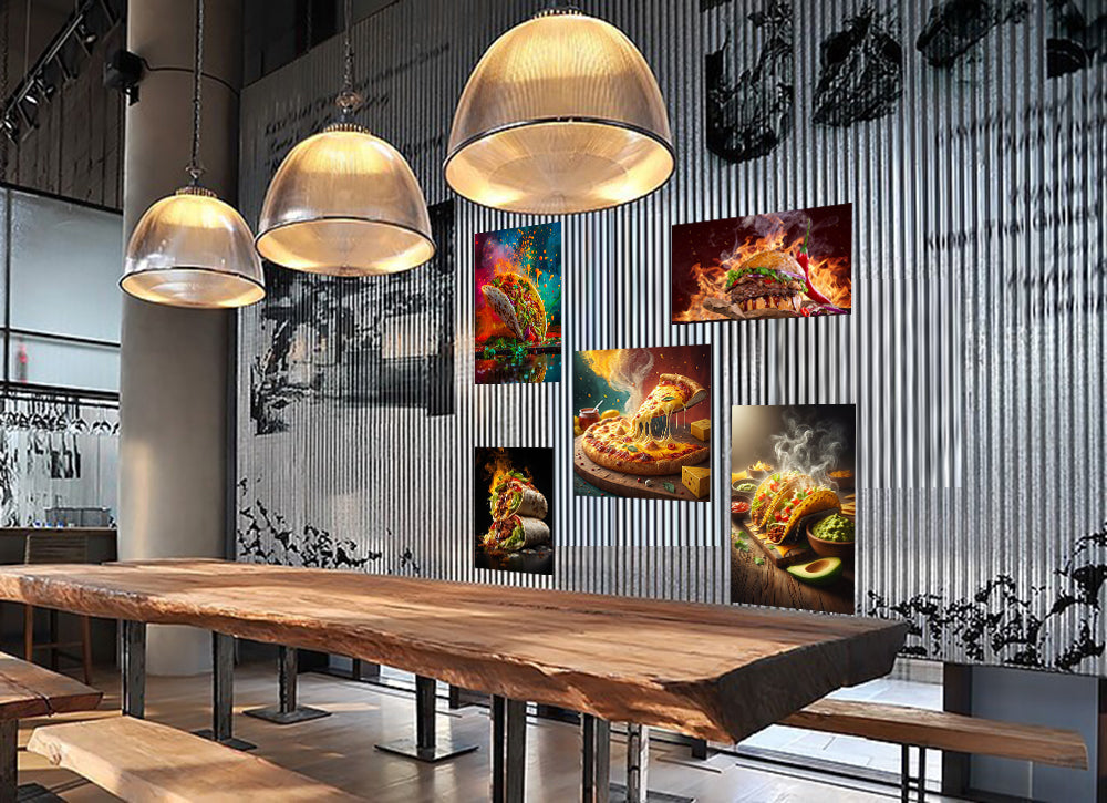 pack restau beaux moments - 5 TABLEAUX