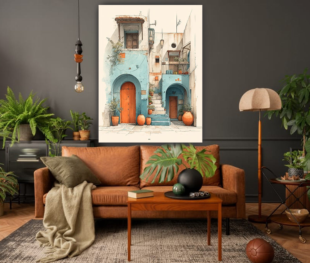 tableau 90x120 cm "Sérénité Orientale"