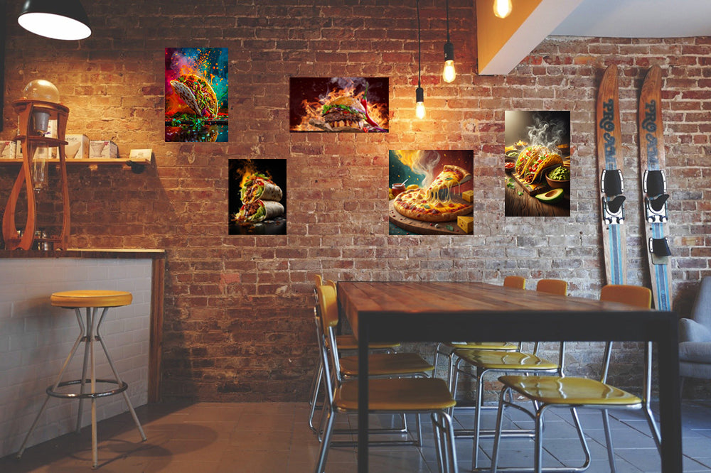 pack restau beaux moments - 5 TABLEAUX