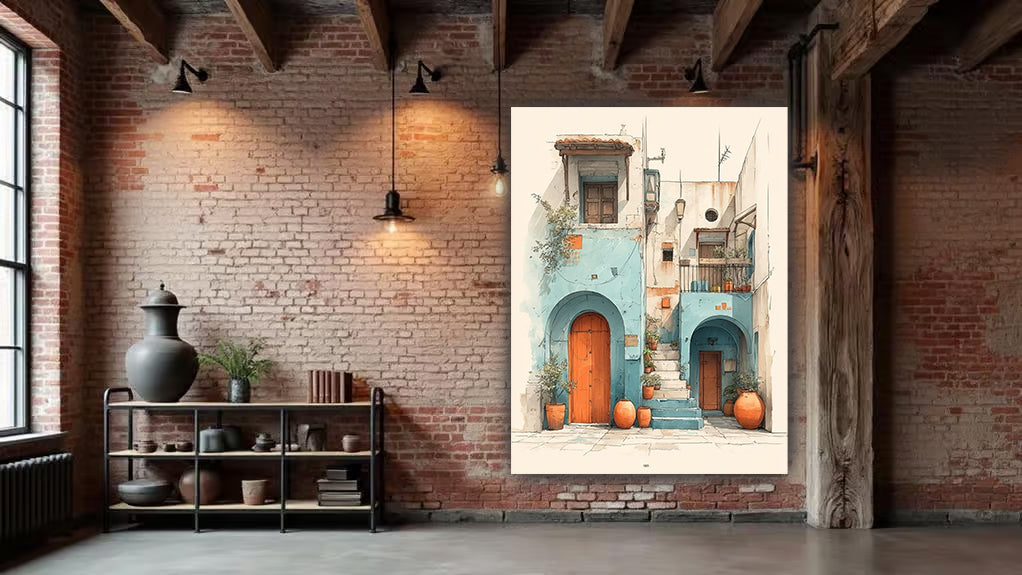 tableau 90x120 cm "Sérénité Orientale"