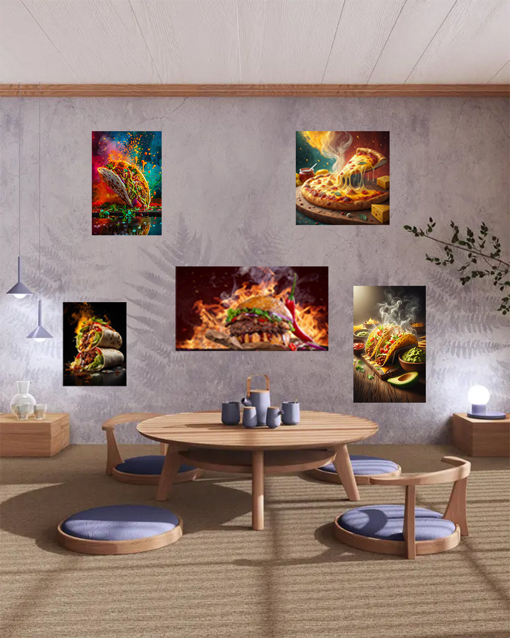 pack restau beaux moments - 5 TABLEAUX