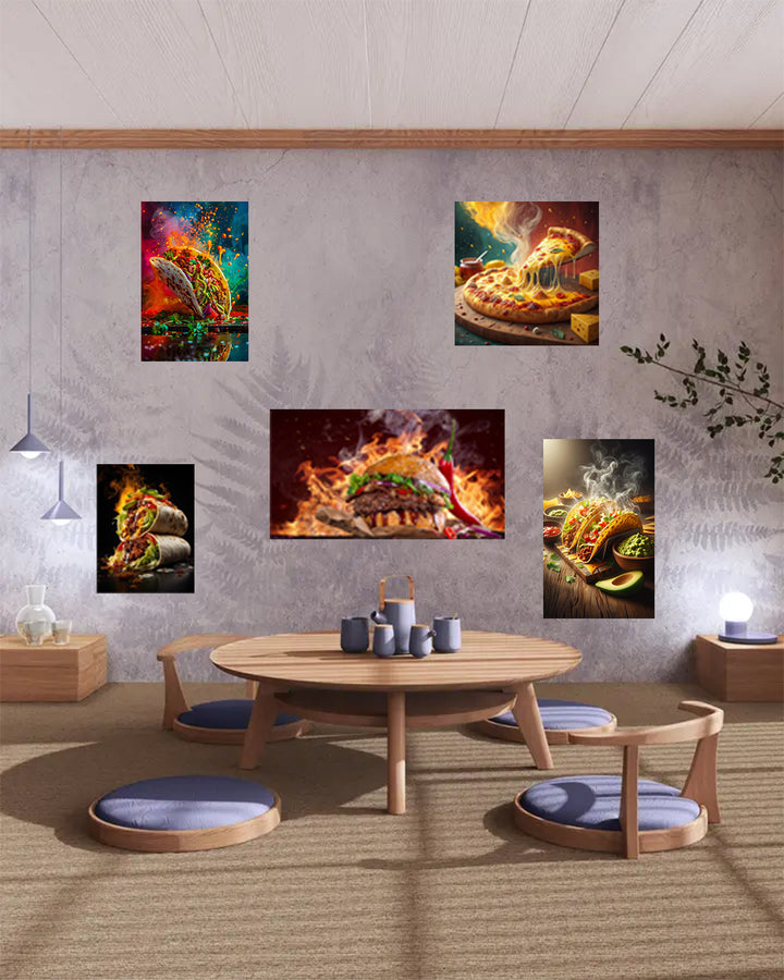 pack restau beaux moments - 5 TABLEAUX