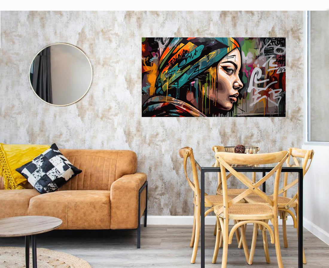 Tableau décoratif - Graffiti Simplement - mdf - 100-55 cm - vinyle mat