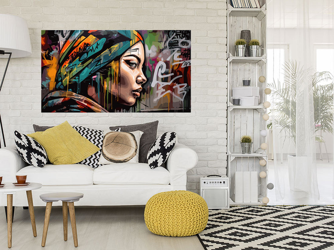 Tableau décoratif - Graffiti Simplement - mdf - 100-55 cm - vinyle mat