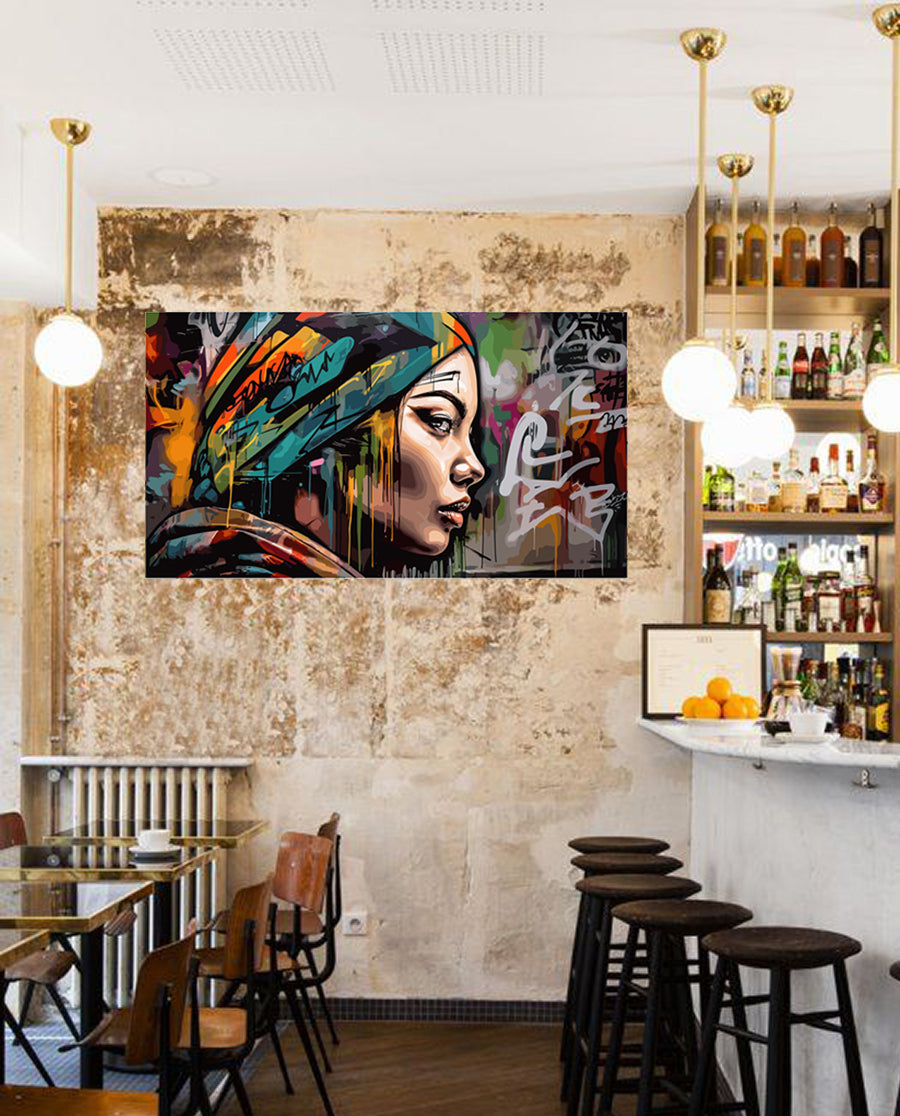 Tableau décoratif - Graffiti Simplement - mdf - 100-55 cm - vinyle mat