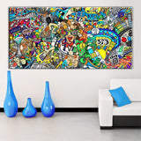 tableau décoratif - graffity finish  vinyle mat sur mdf- 165 x 80 cm