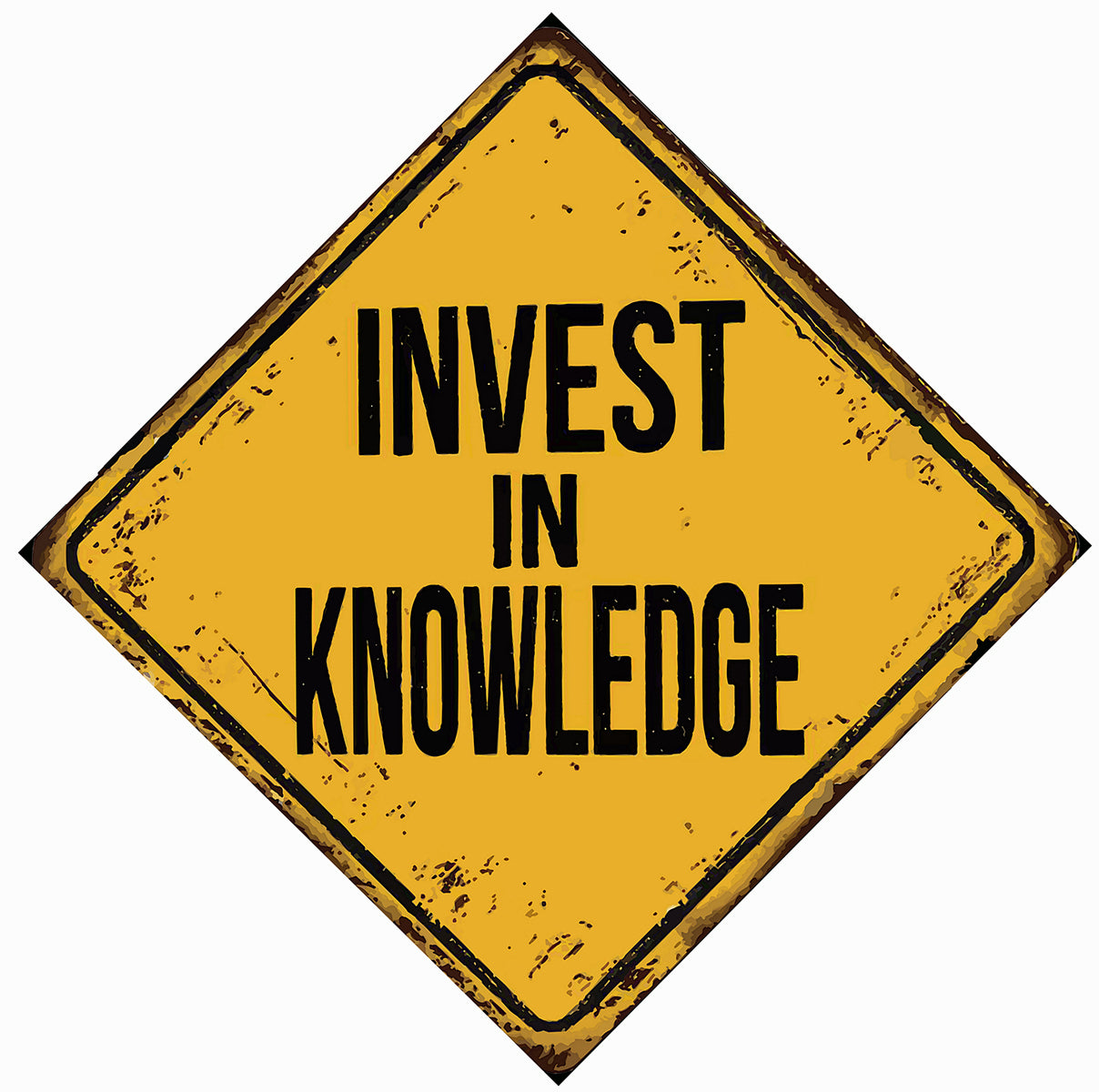 Tableau décoratif - plaque 30x30cm - invest