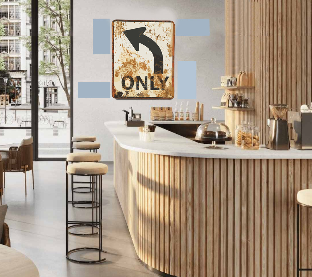 tableau décoratif - Only 30-22 cm - vinyle mat