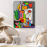 tableau - 80x100 cm "L'Éclosion du Bonheur"