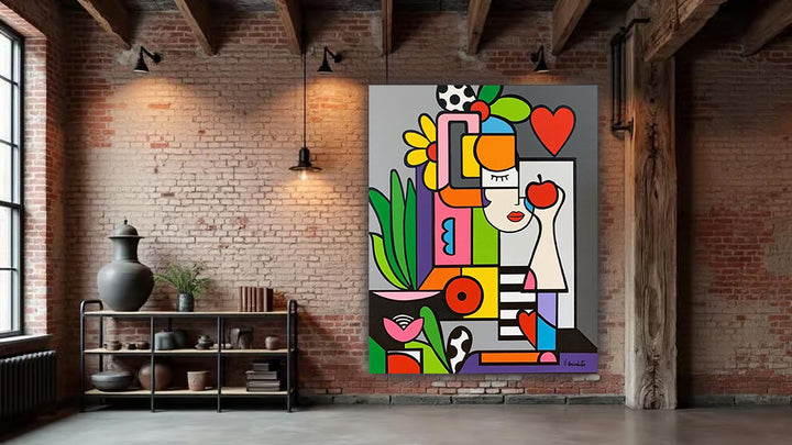 tableau vinyle sur mdf 80x100 cm "L'Éclosion du Bonheur"