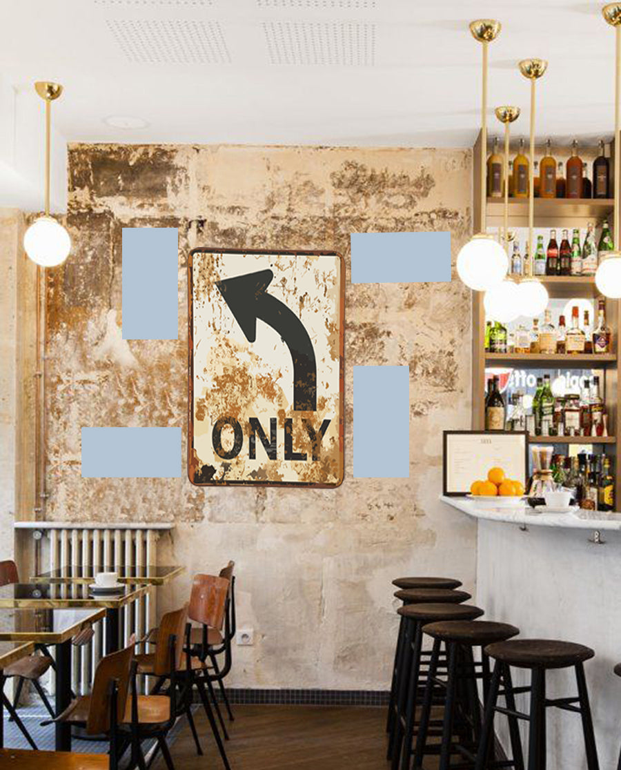 tableau décoratif - Only 30-22 cm - vinyle mat