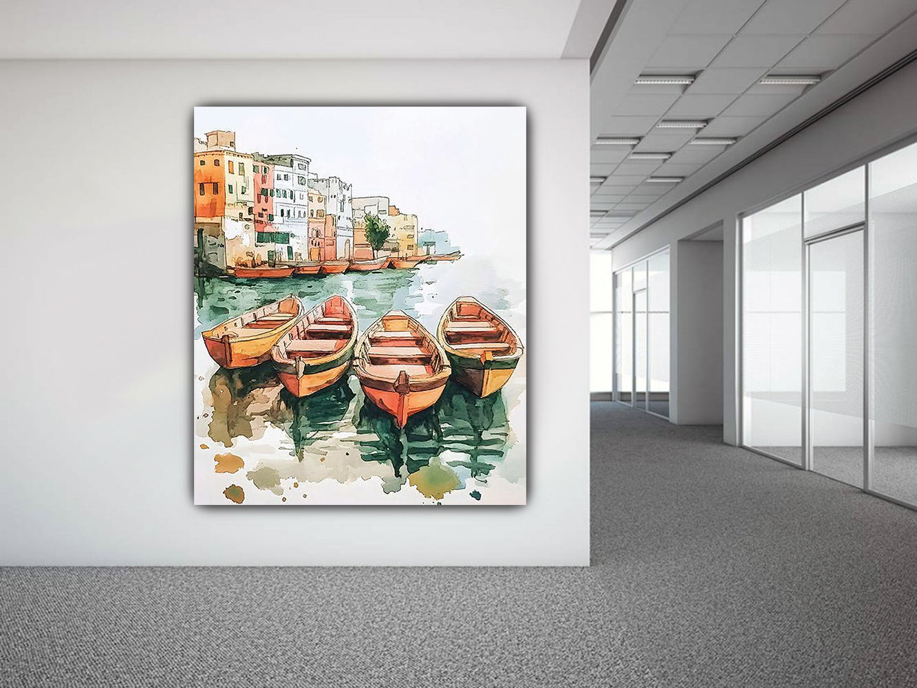 tableau "Escale Méditerranéenne" - 100x120 cm