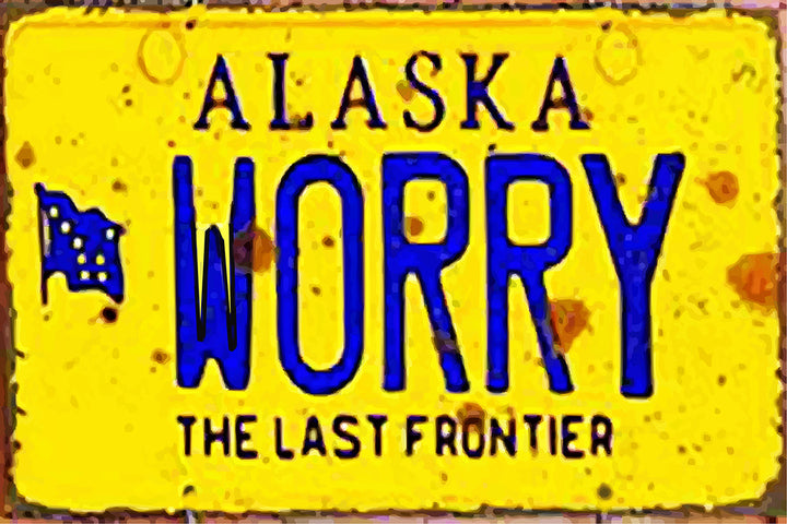 Tableau décoratif - plaque 21x30cm - worry