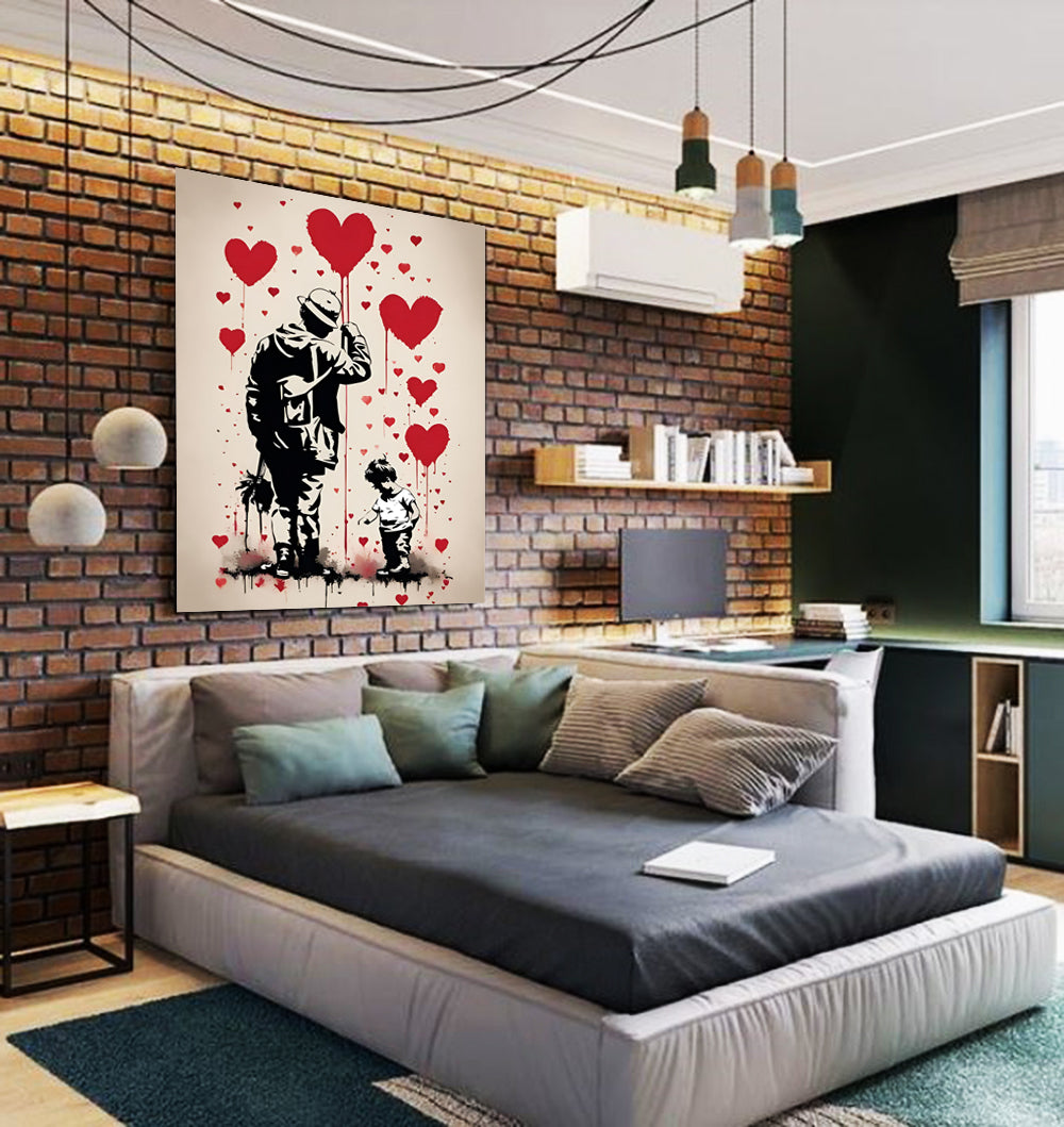 tableau « Ballon de Vie » en vinyle sur mdf