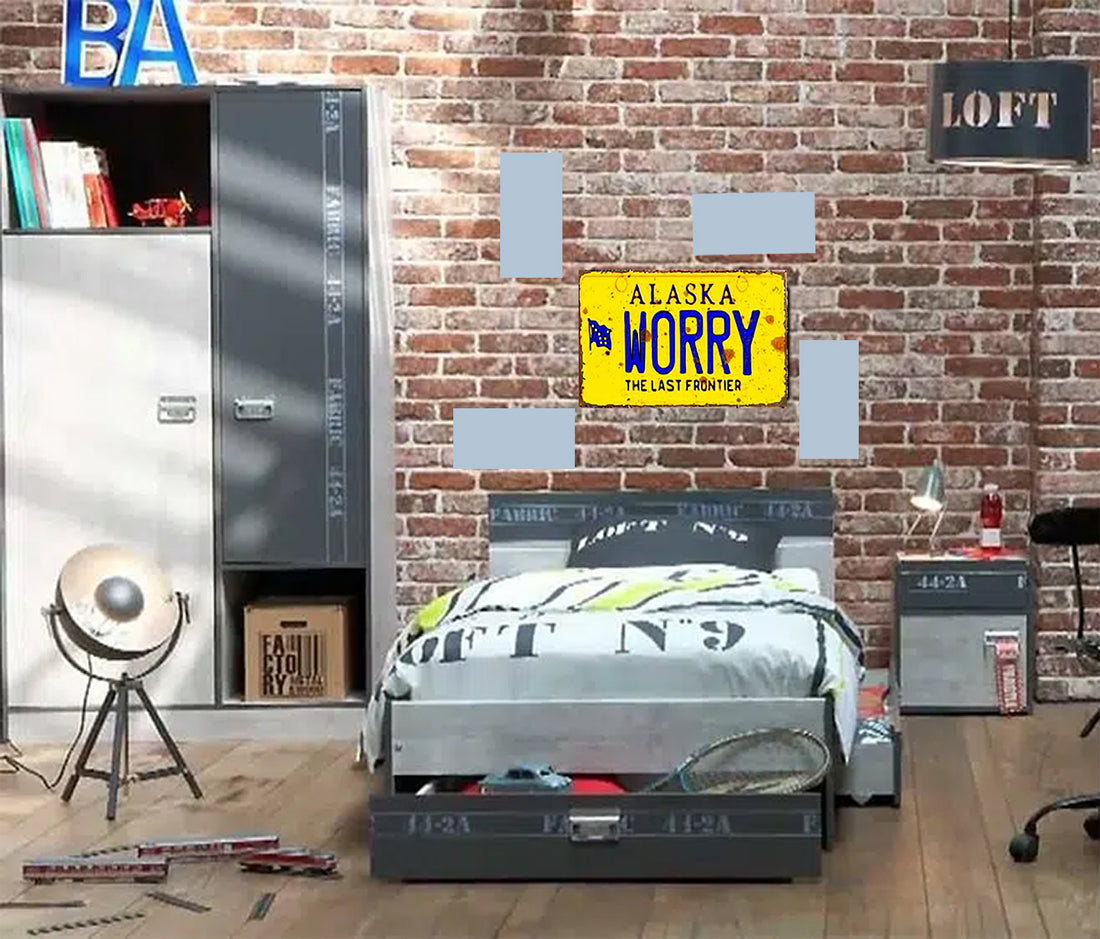 Tableau décoratif - plaque 21x30cm - worry