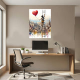tableau « Blessed Ascent » en vinyle sur mdf