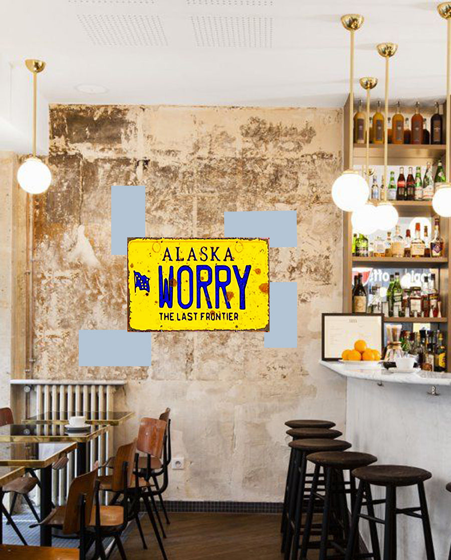 Tableau décoratif - plaque 21x30cm - worry