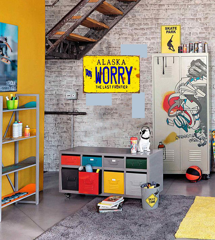 Tableau décoratif - plaque 21x30cm - worry