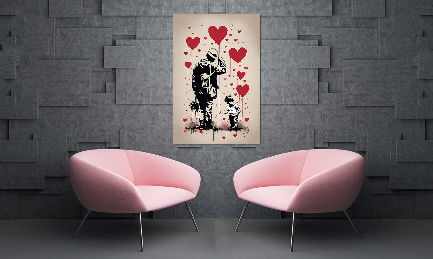 tableau « Ballon de Vie » en vinyle sur mdf