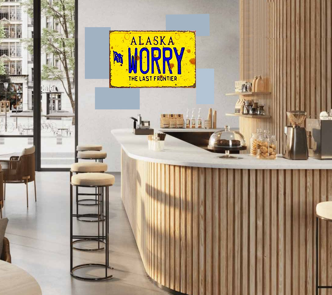 Tableau décoratif - plaque 21x30cm - worry